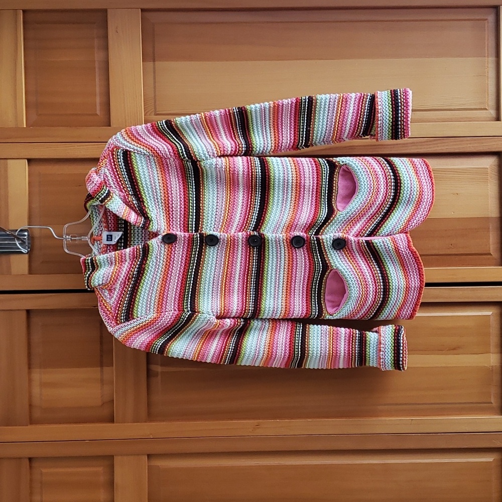 Gap Multi Colored Button Down Knit Sweater Size S
